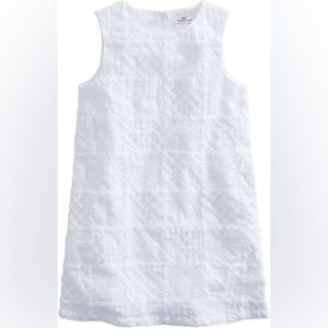 Vineyard Vines Sheath Girls Dress size 12, White eyelet patchwork